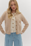 Oatmeal Layered Cardigan