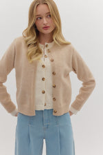 Oatmeal Layered Cardigan