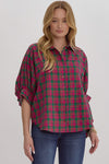 Oversized Plaid Button Up