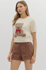 Cream Teddy Bear Sweater