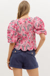 Pink Floral Top