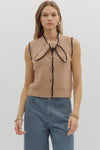 Tan Sleeveless Sweater