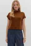 Solid Mock Neck Top