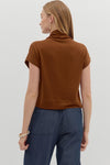 Solid Mock Neck Top