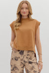 Hi-Low Mock Neck Sweater