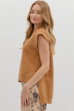 Hi-Low Mock Neck Sweater