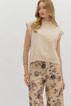 Hi-Lo Mock Neck Top