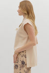 Hi-Lo Mock Neck Top