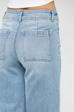 Cropped Wide Leg Denim