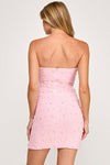 Pink Pearl Beaded Dress