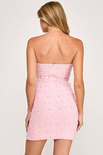 Pink Pearl Beaded Dress