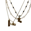 Tigers Multi Logo Necklace