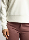 T&S V-Neck Ribbed Pullover