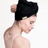 Quick Dry Hair Towel - Eco Black