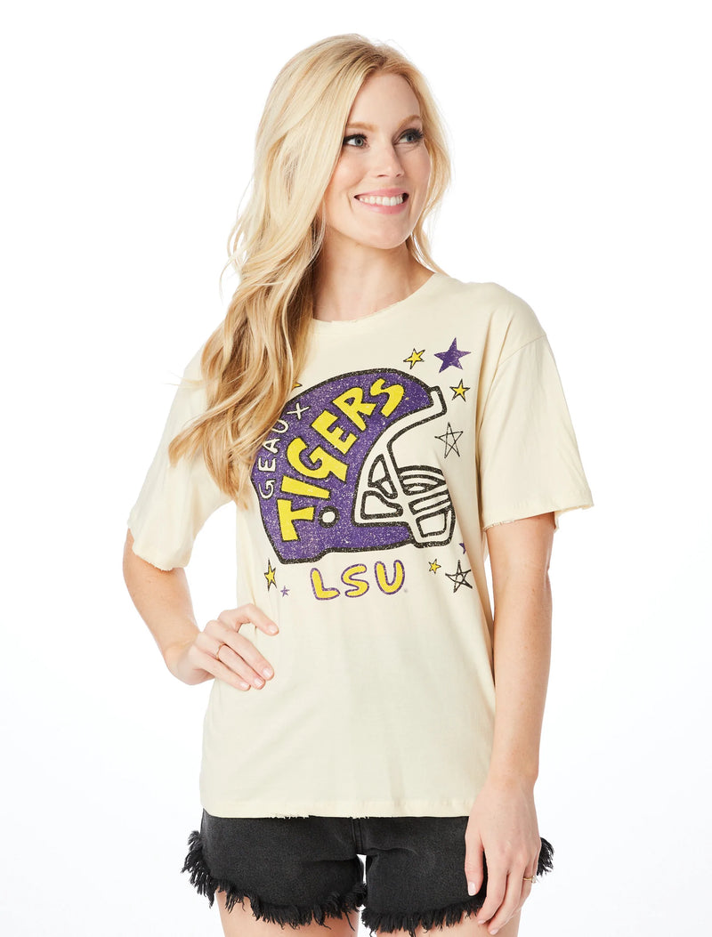 LSU Helmet Boyfriend Tee