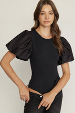 Bubble Sleeve Bodysuit