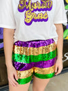 Mardi Gras Sequin Shorts
