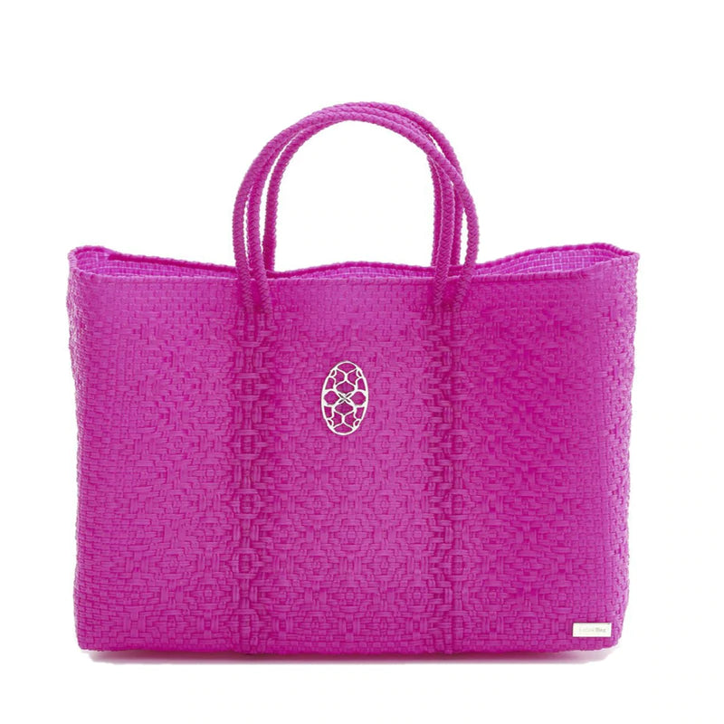 SOLID PINK TRAVEL TOTE WITH CLUTCH